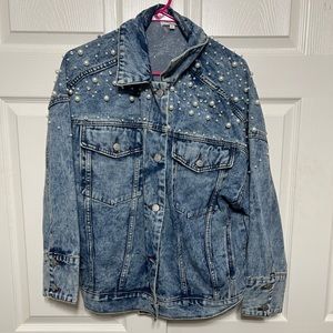 Large denim jacket